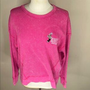 Vibrant Pink Women's Bunny Sweatshirt